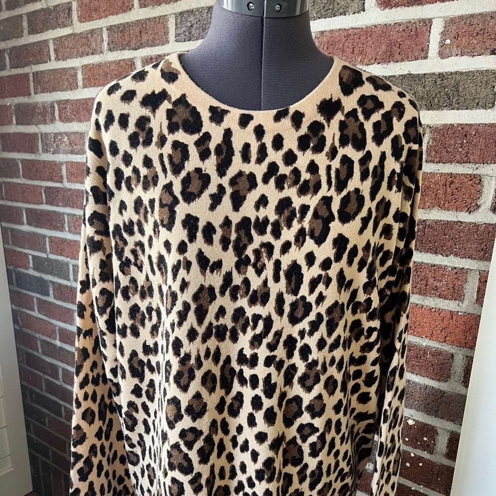 Studio Works Animal Print Sweater